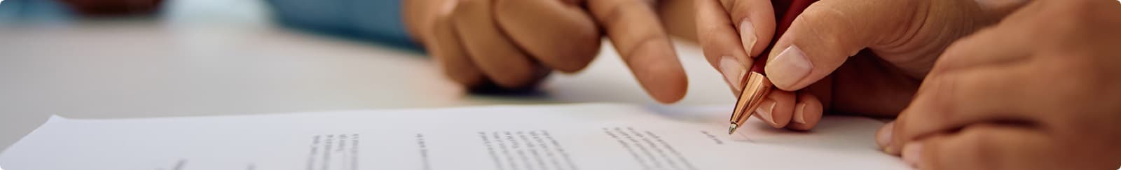 Signing a property acquisition agreement